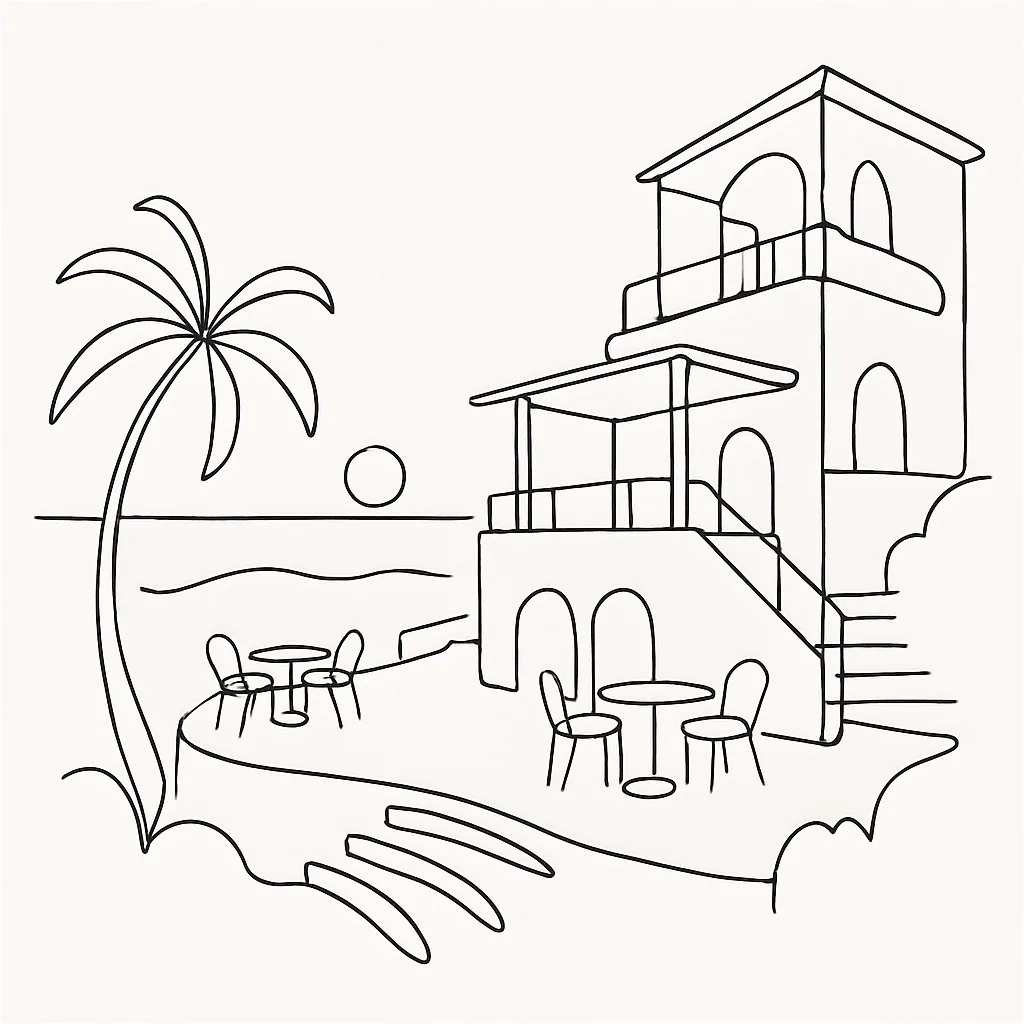 Casa Boho Phuket - Hyatt Regency Phuket Resort AI illustration