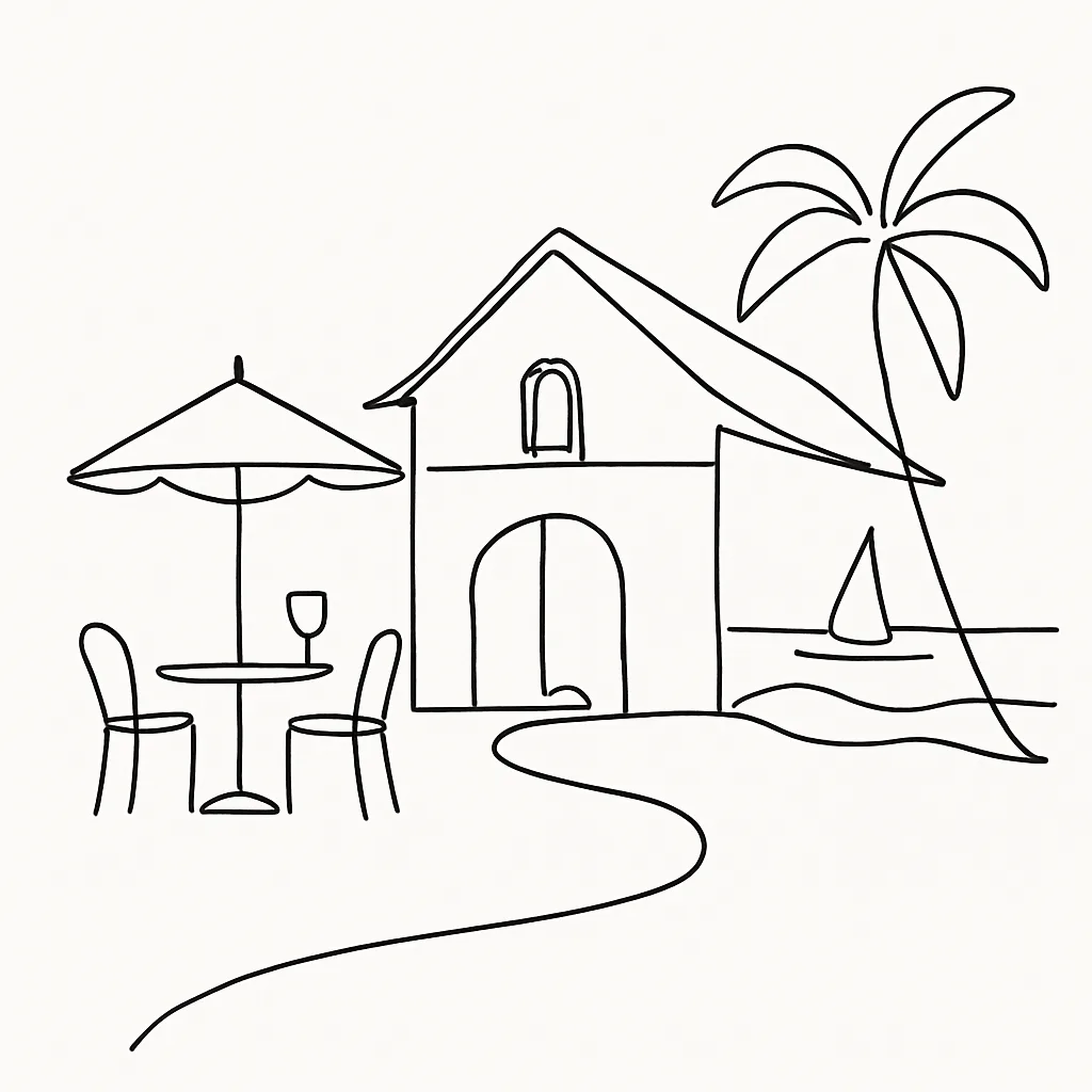 The Boathouse Restaurant AI illustration