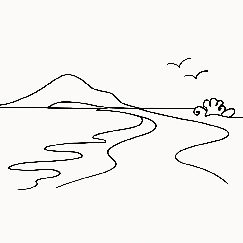 Ditaytayan Beach AI illustration