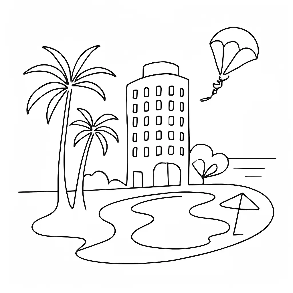 Tambuli Seaside Resort and Spa AI illustration