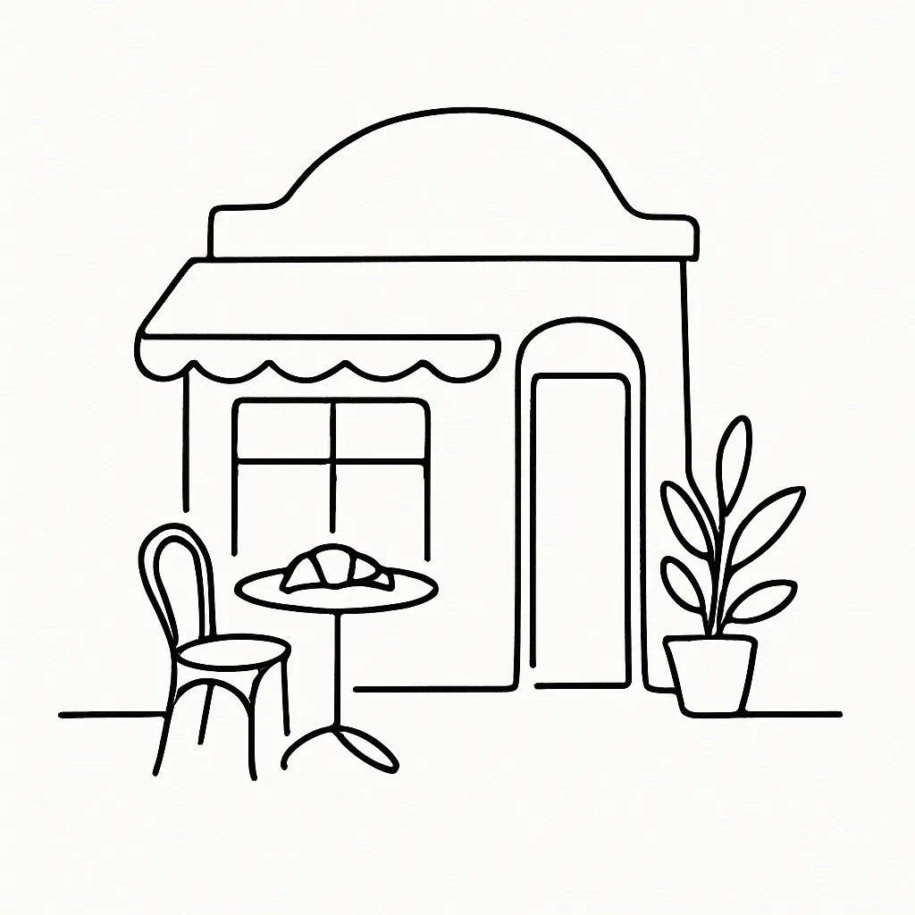 Monsieur Spoon Ubud AI illustration