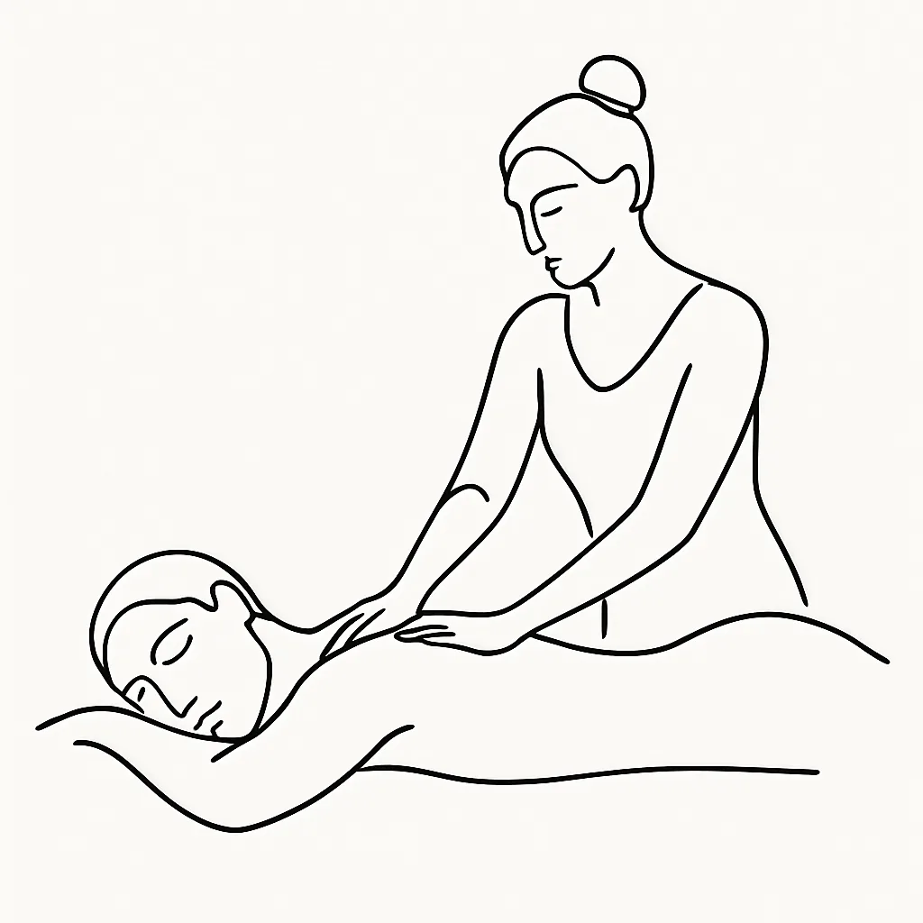 Ocean Green Massage - Robinsons Fuente AI illustration