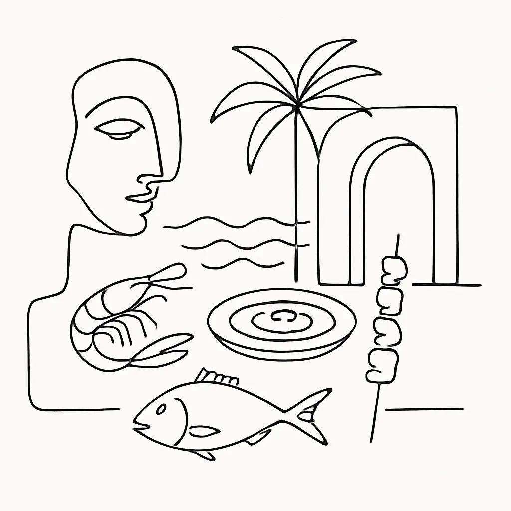 The Ocean Restaurant AI illustration