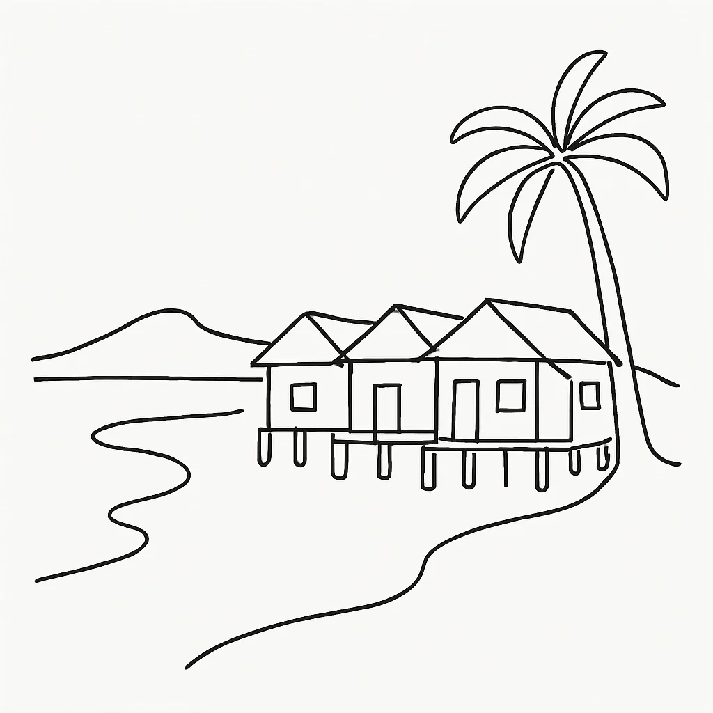 Ocam Ocam Mission Inn : Ocam Ocam Ocean-View Cottages - Hotels - Busuanga