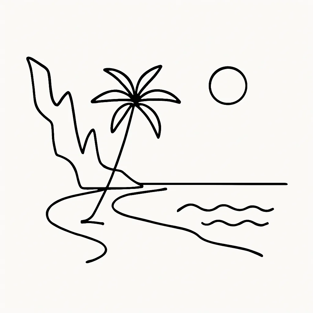 Banul Beach AI illustration