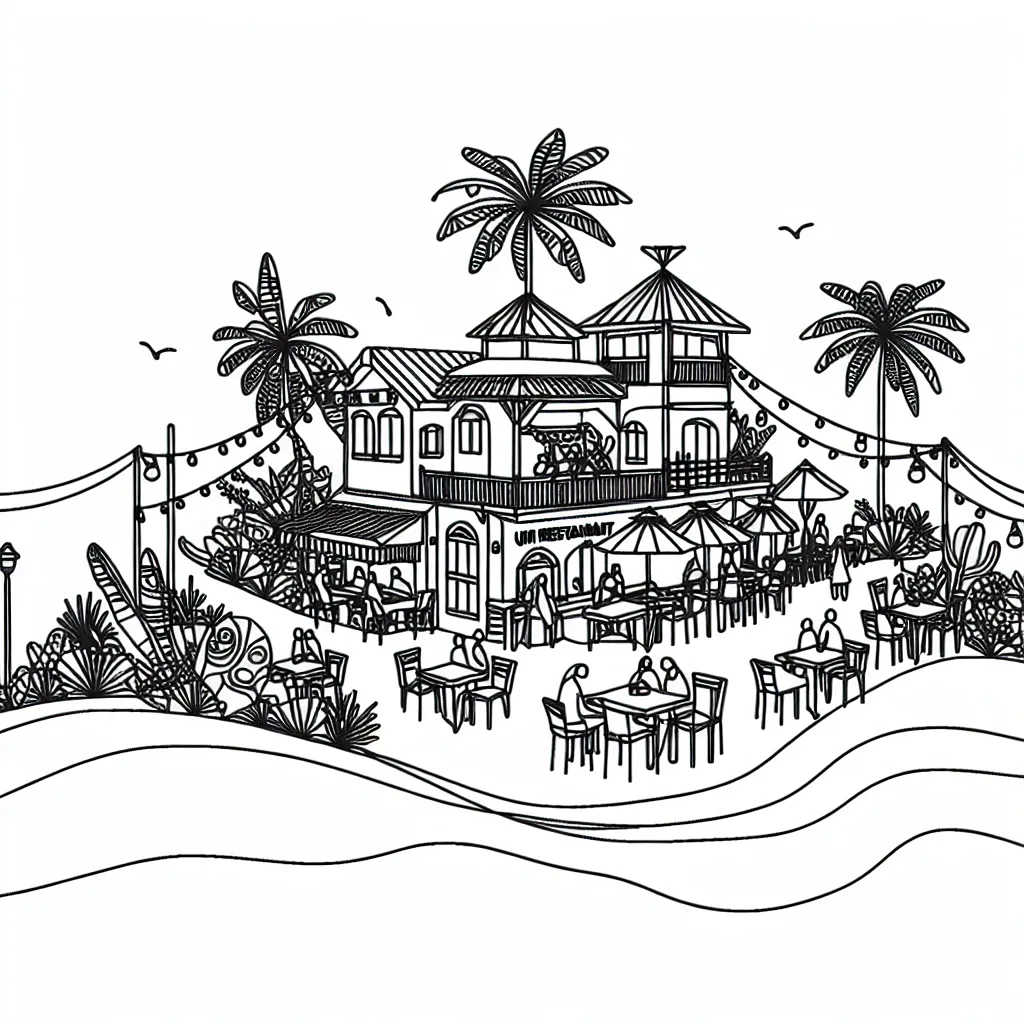 Unni’s Restaurant Nai Harn AI illustration