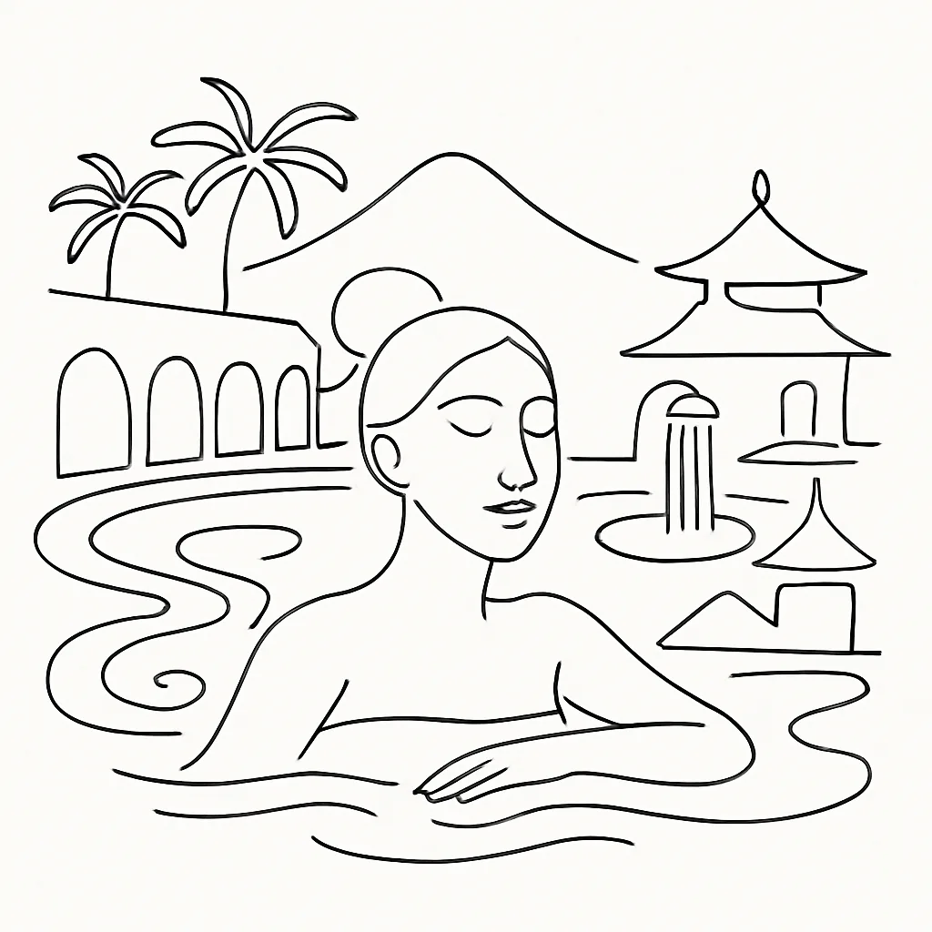 Plantation Bay Serenity Spa AI illustration