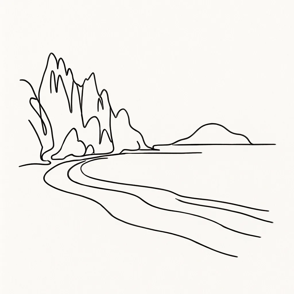Nat Nat Beach AI illustration