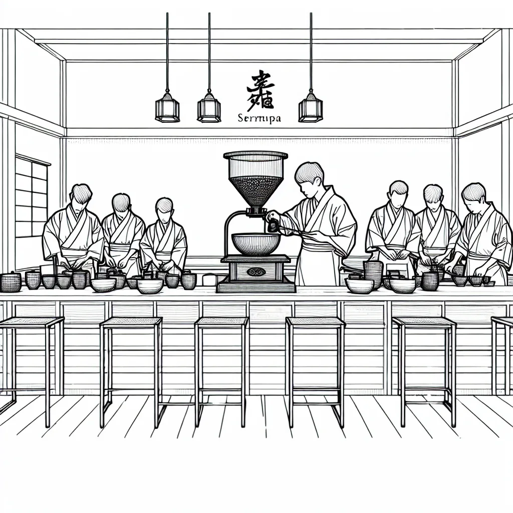 Janu Coffee and Tea AI illustration