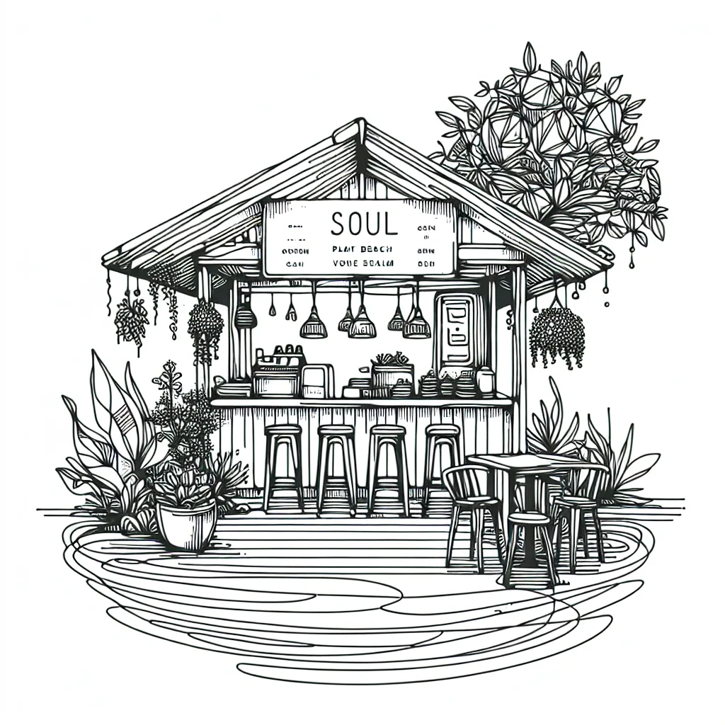 SOUL Vegan Cafe & Restaurant Phuket AI illustration