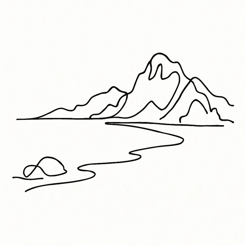 Caalan Beach AI illustration