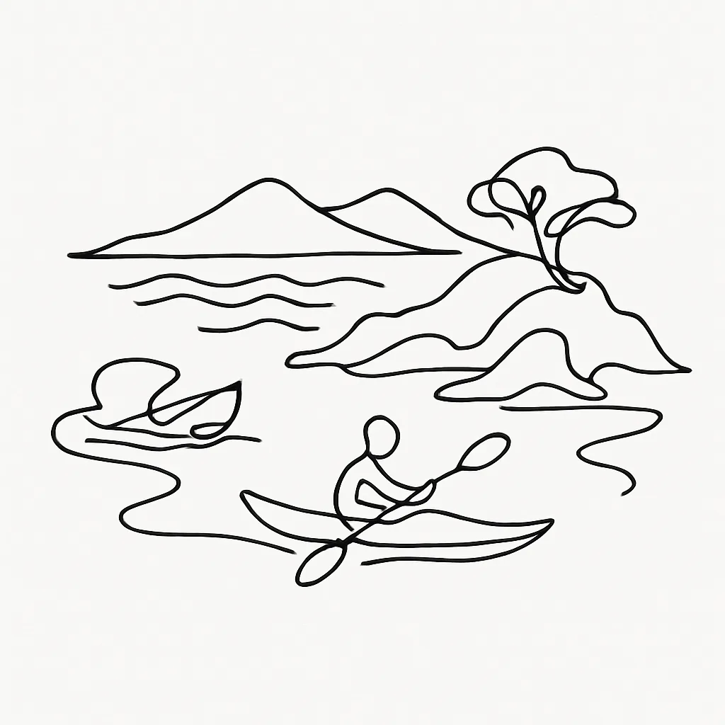 Smith Point Beach AI illustration