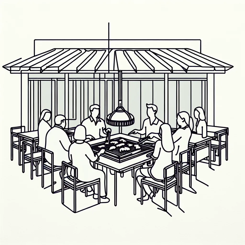 Maru KoreanBBQ AI illustration
