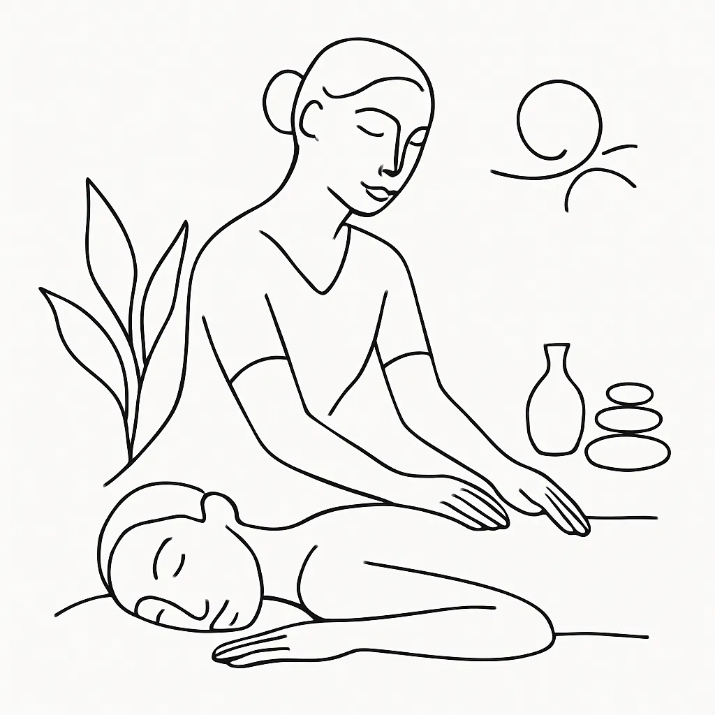 Nature Wellness Massage & Spa AI illustration