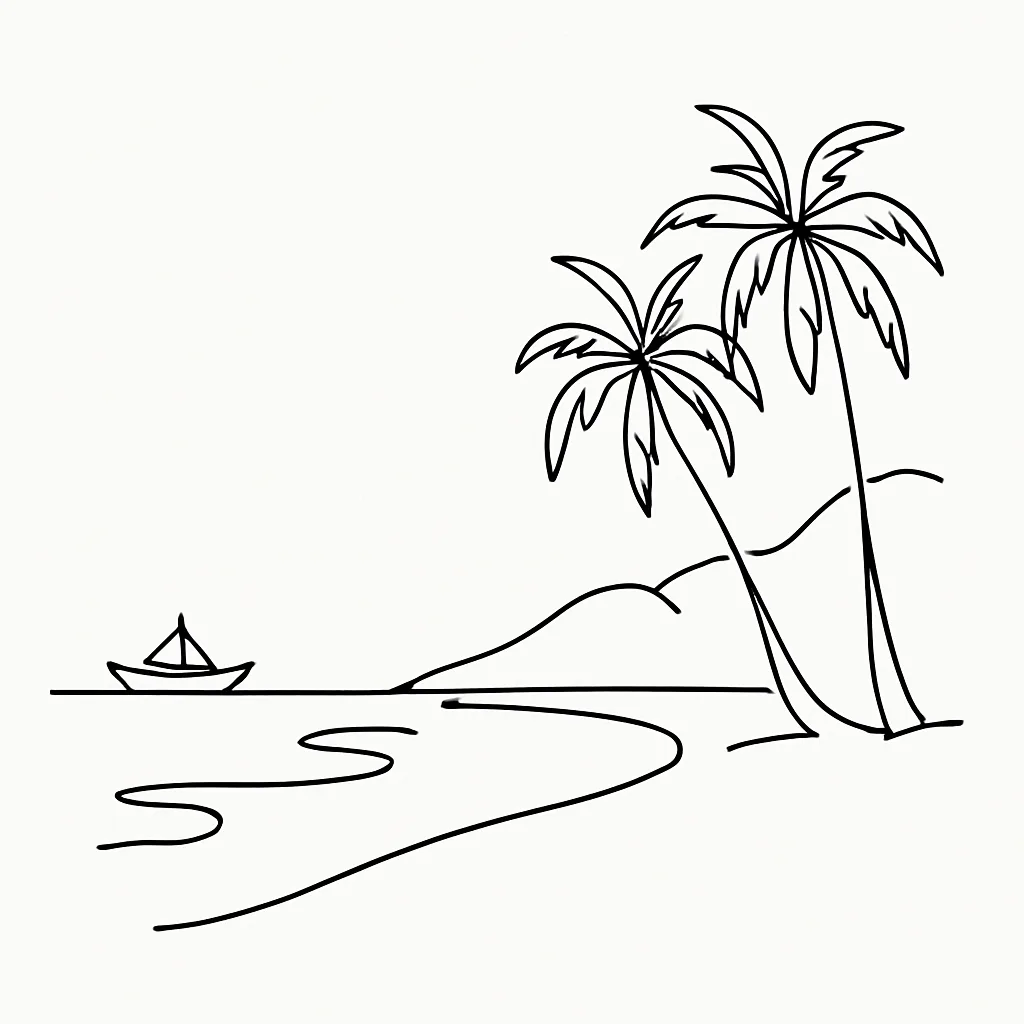 Maxima Island Beach Philippines Territory AI illustration