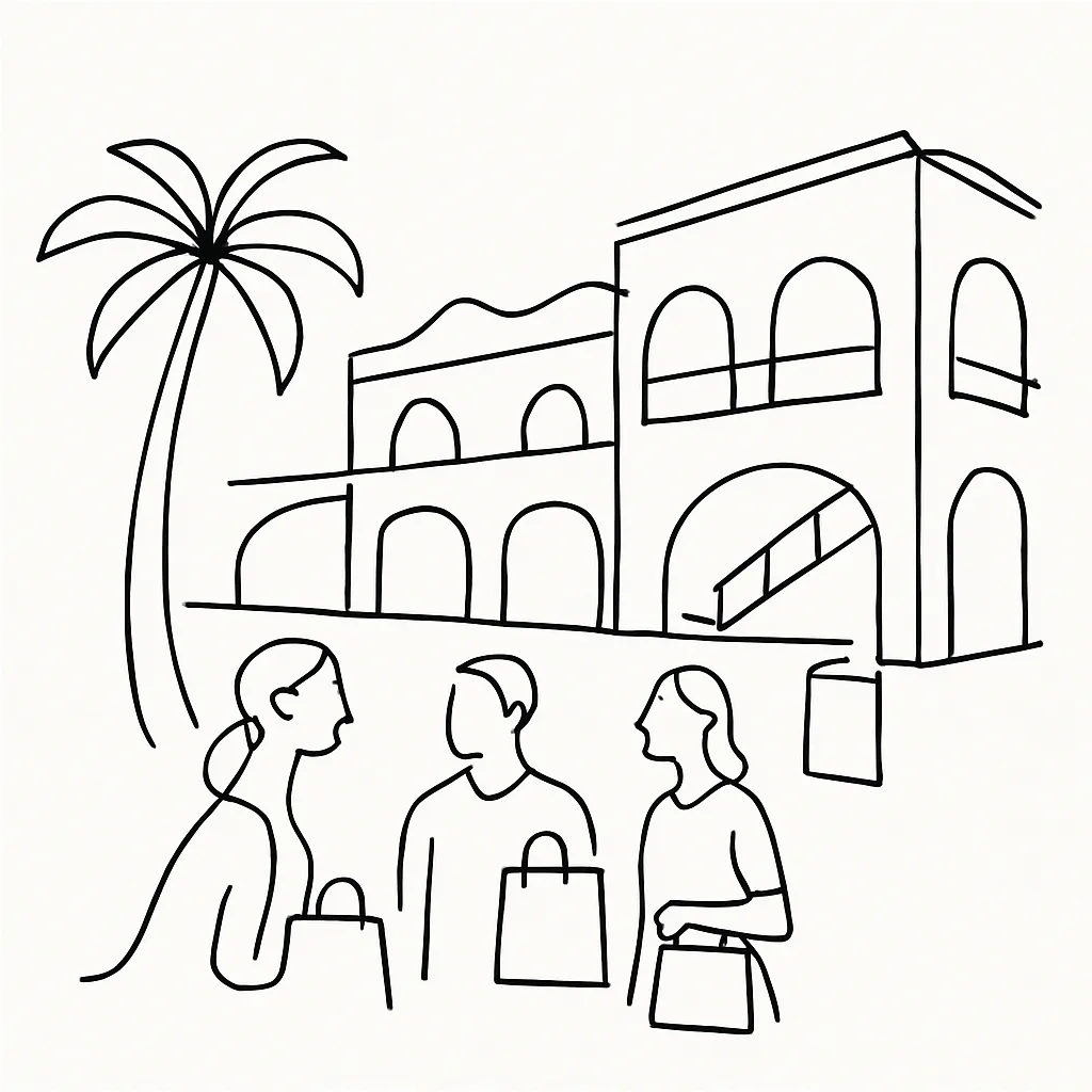 KARON SHOPPING MALL - Phuket Orchid Resort & Sp AI illustration