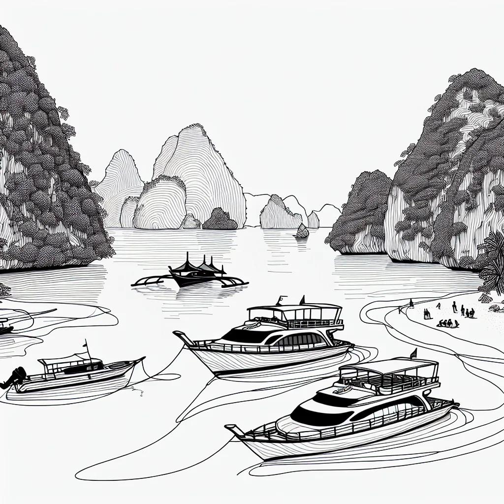 El Nido Yachting Club AI illustration