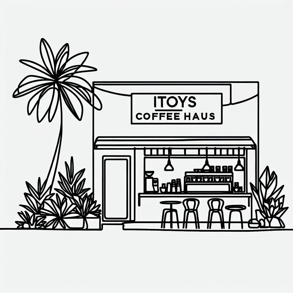 Itoys Coffee Haus AI illustration