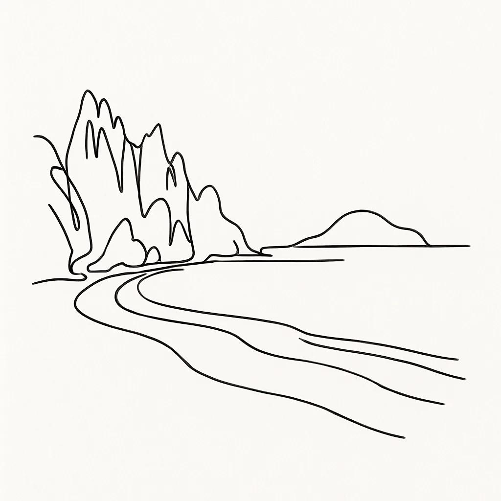 Nat Nat Beach AI illustration