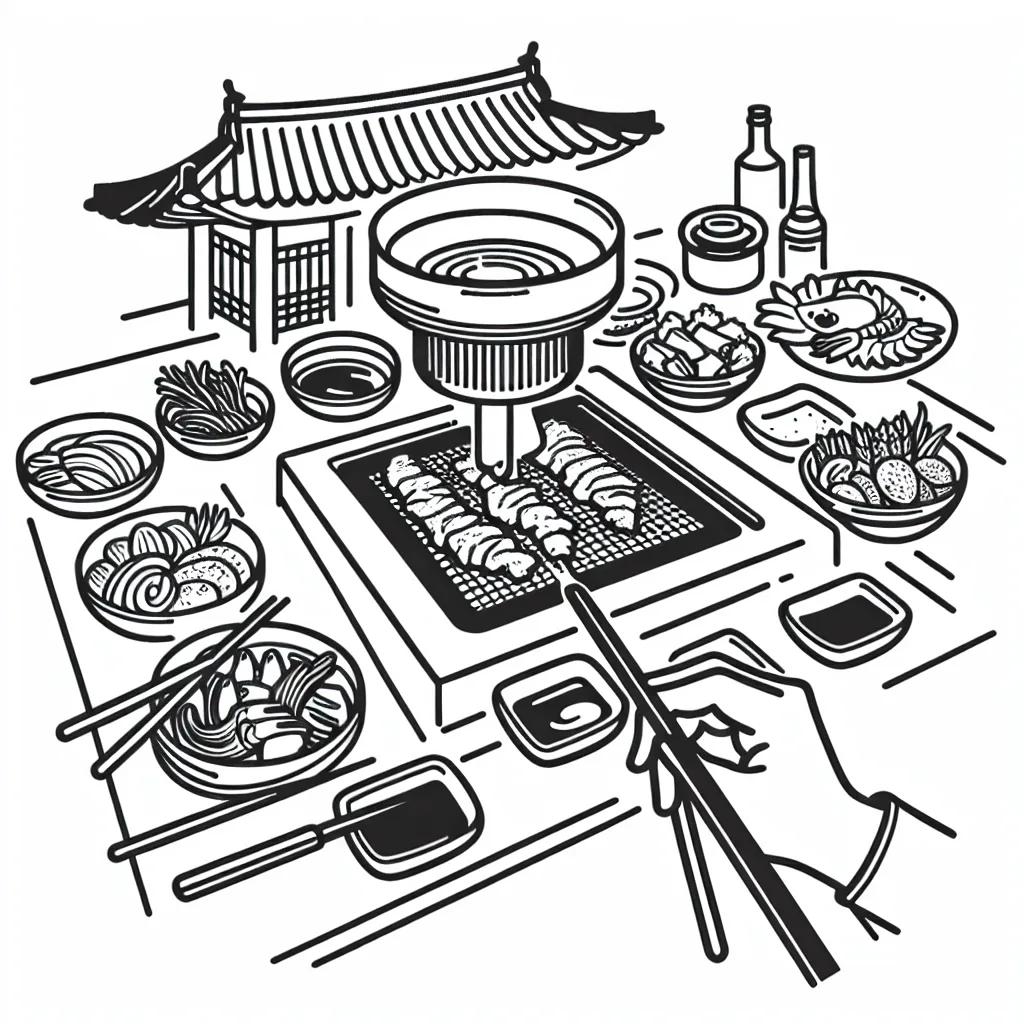 KIWA Korean Restaurant AI illustration