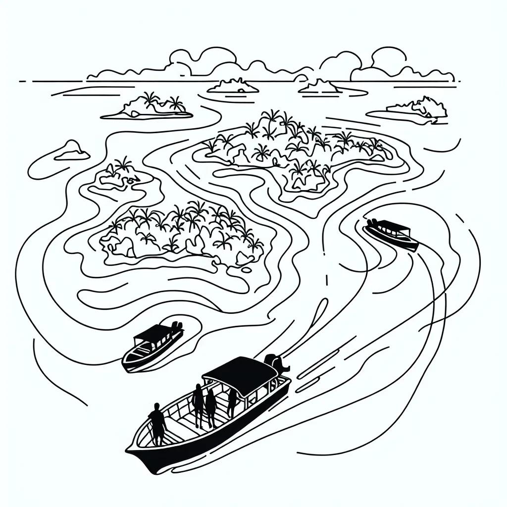 Port Barton Tours  MJYohann Tourist Boat Rental AI illustration