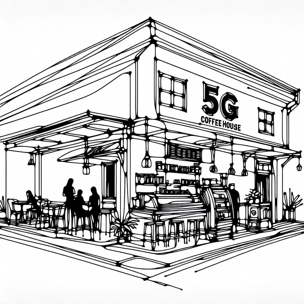 5G Coffee House AI illustration