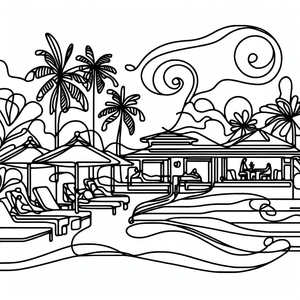 Boracay Pamilya Massage spa (보라카이 파밀리야 마사지) AI illustration