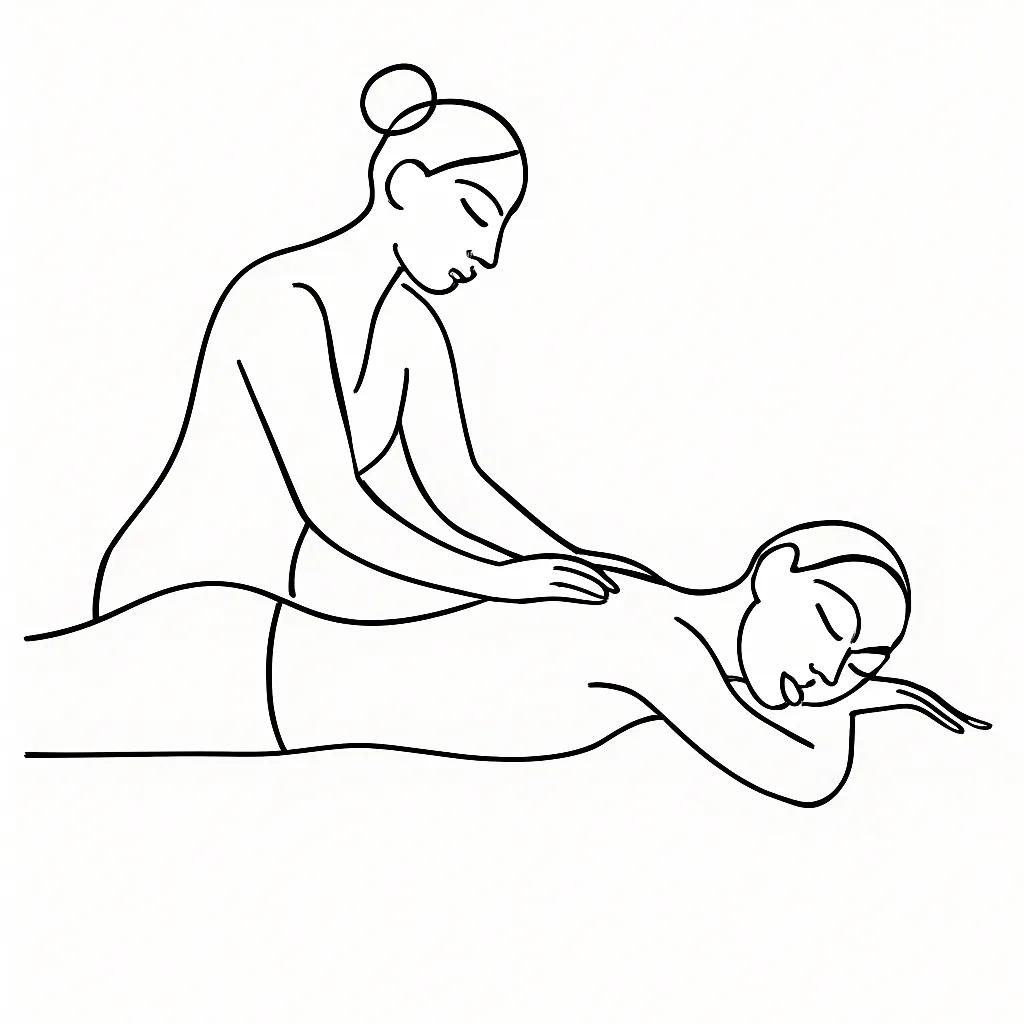 C & N Massage atong Beach Phuket Thailand AI illustration