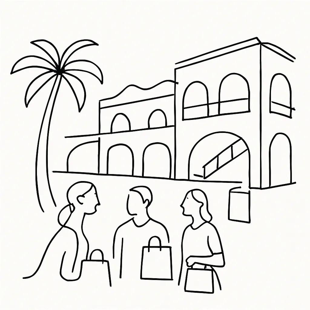 KARON SHOPPING MALL - Phuket Orchid Resort & Sp AI illustration