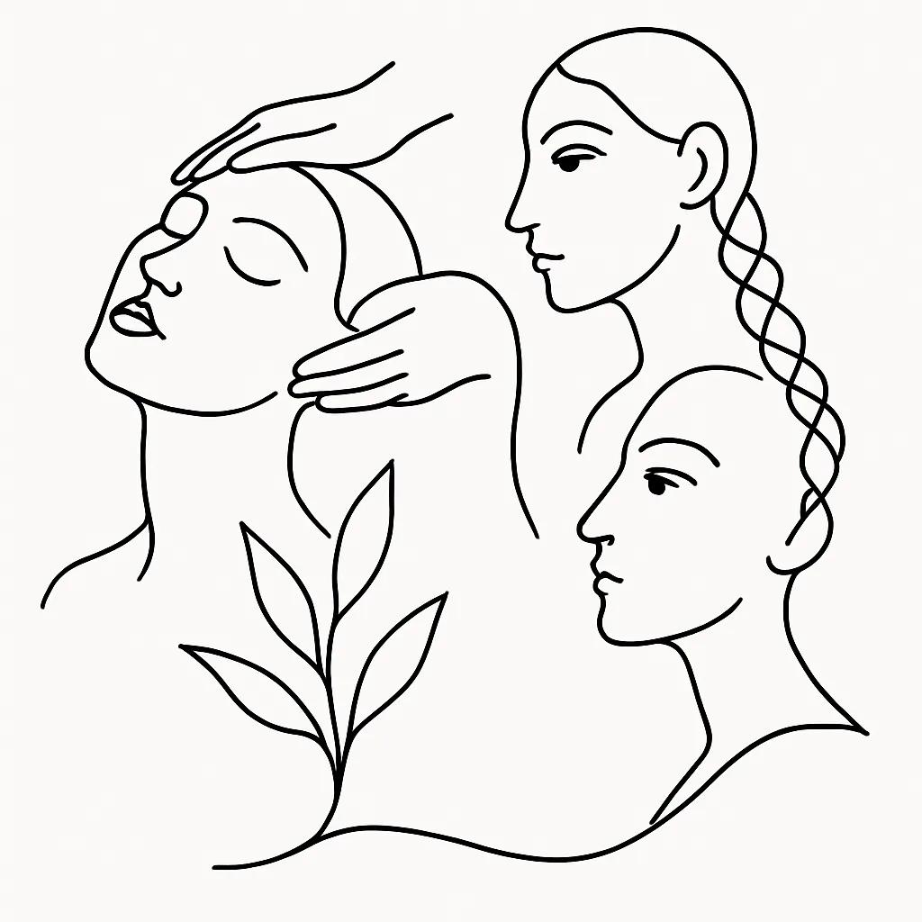 Ton Mai Se Thong Massage & Beauty Soi Sansabai AI illustration