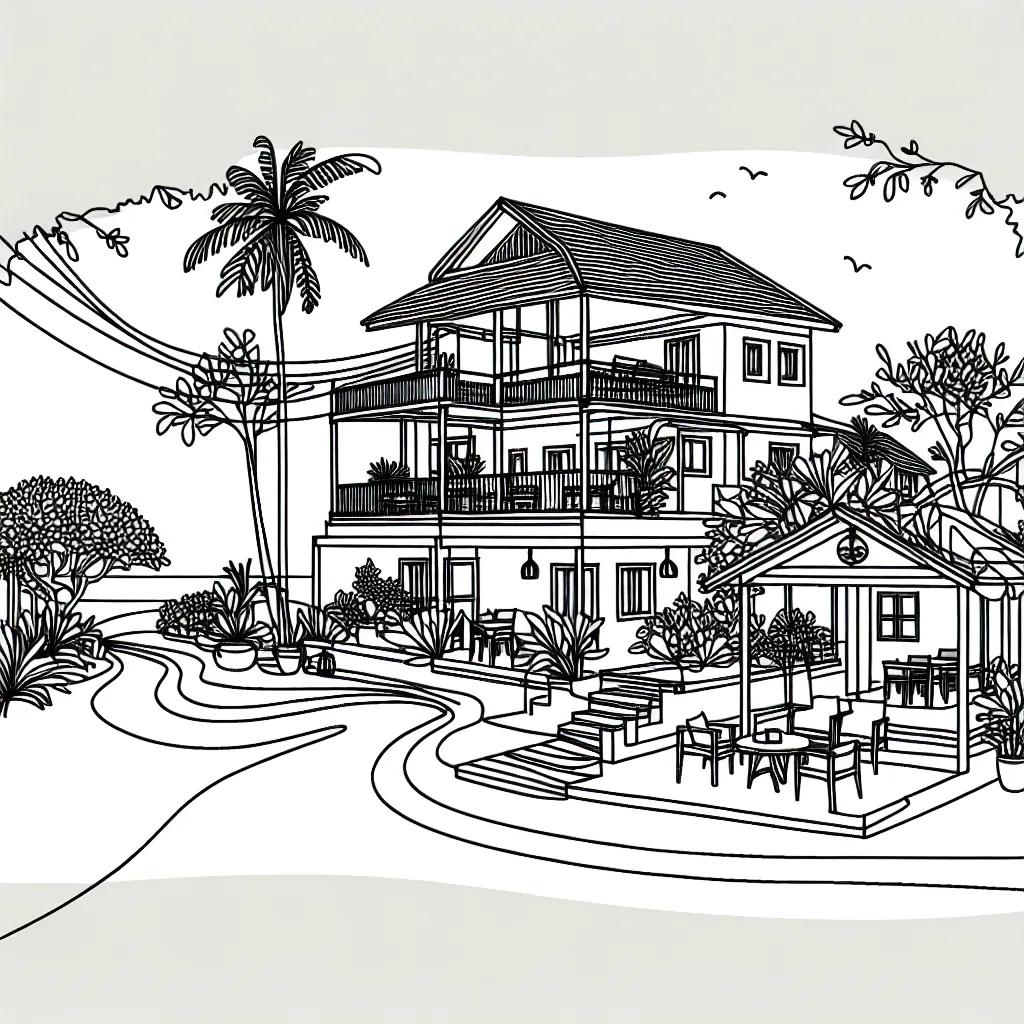 Ocean Breeze Inn AI illustration